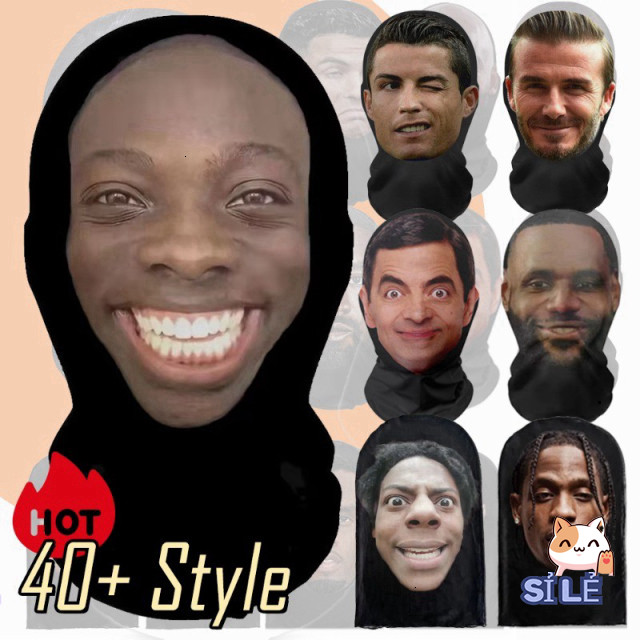 Mặt Nạ 3D Ngộ Nghĩnh Cho Cosplay: Ronaldo, Messi, Mr. Bean & Jason Statham