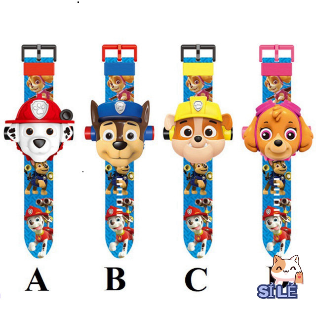 Đồng Hồ Hình Ảnh Paw Patrol: Chase, Marshall, Rubble và Skye