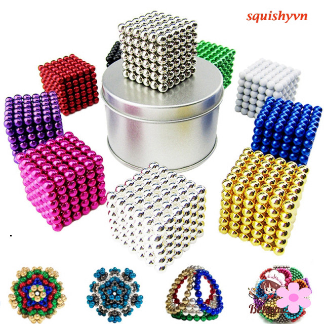 bi nam châm 6 màu 216 viên