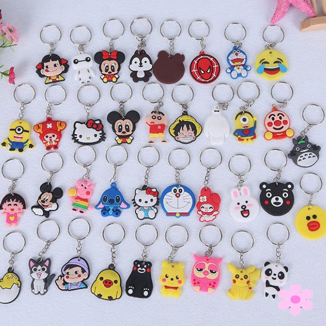 [1K]-Móc khóa 1 mặt giá rẻ SIÊU GIẢM GIÁ-Móc khóa 1 mặt PVC móc khóa giá sỉ-Móc khóa hoạt hình nhiều