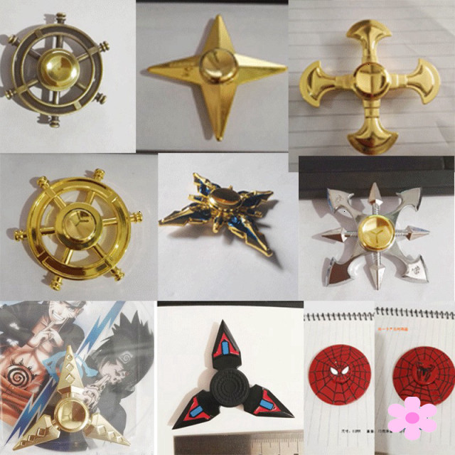 Con Quay Hand Fidget Spinner Kim Loại màu vàng loại đẹp- Con quay spinner