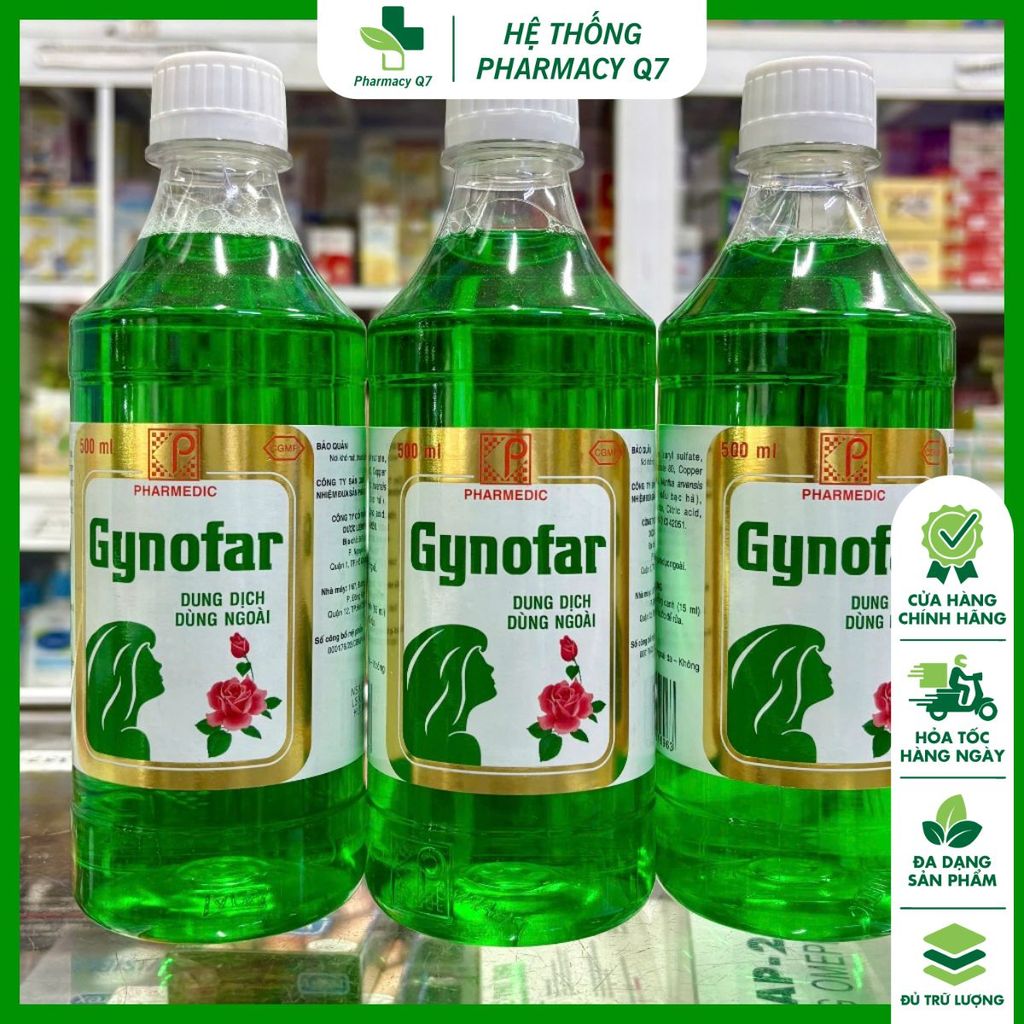 Gynofar DDVS phụ nữ 500ml – Vệ sinh phụ nữ, ngăn ngừa viêm nhiễm