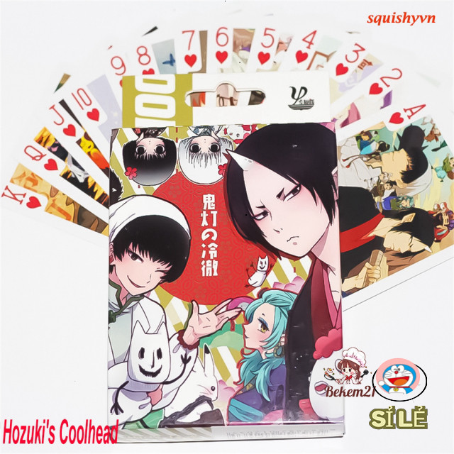 Bộ Bài Poker Hozuki's Coolhead In Hoạt Hình Dễ Thương Cho Học Sinh 52 lá thẻ bài