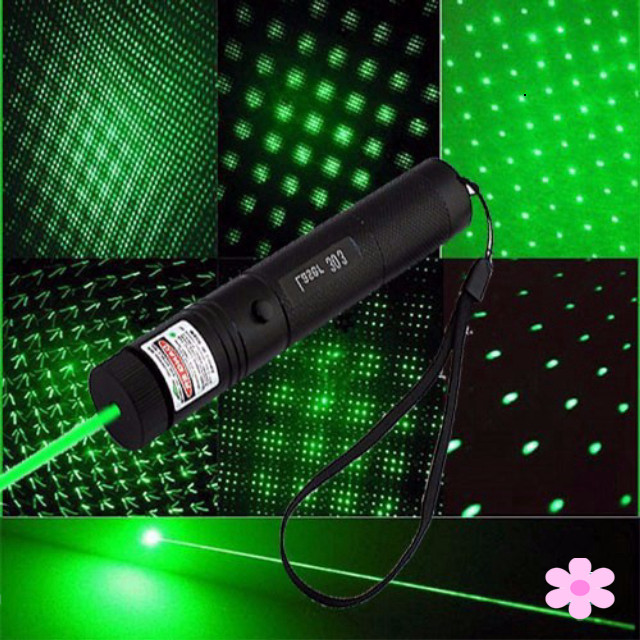 Đèn Laser Siêu Mạnh-Đèn Laze 303 Tia Sáng Xanh - Đỏ
