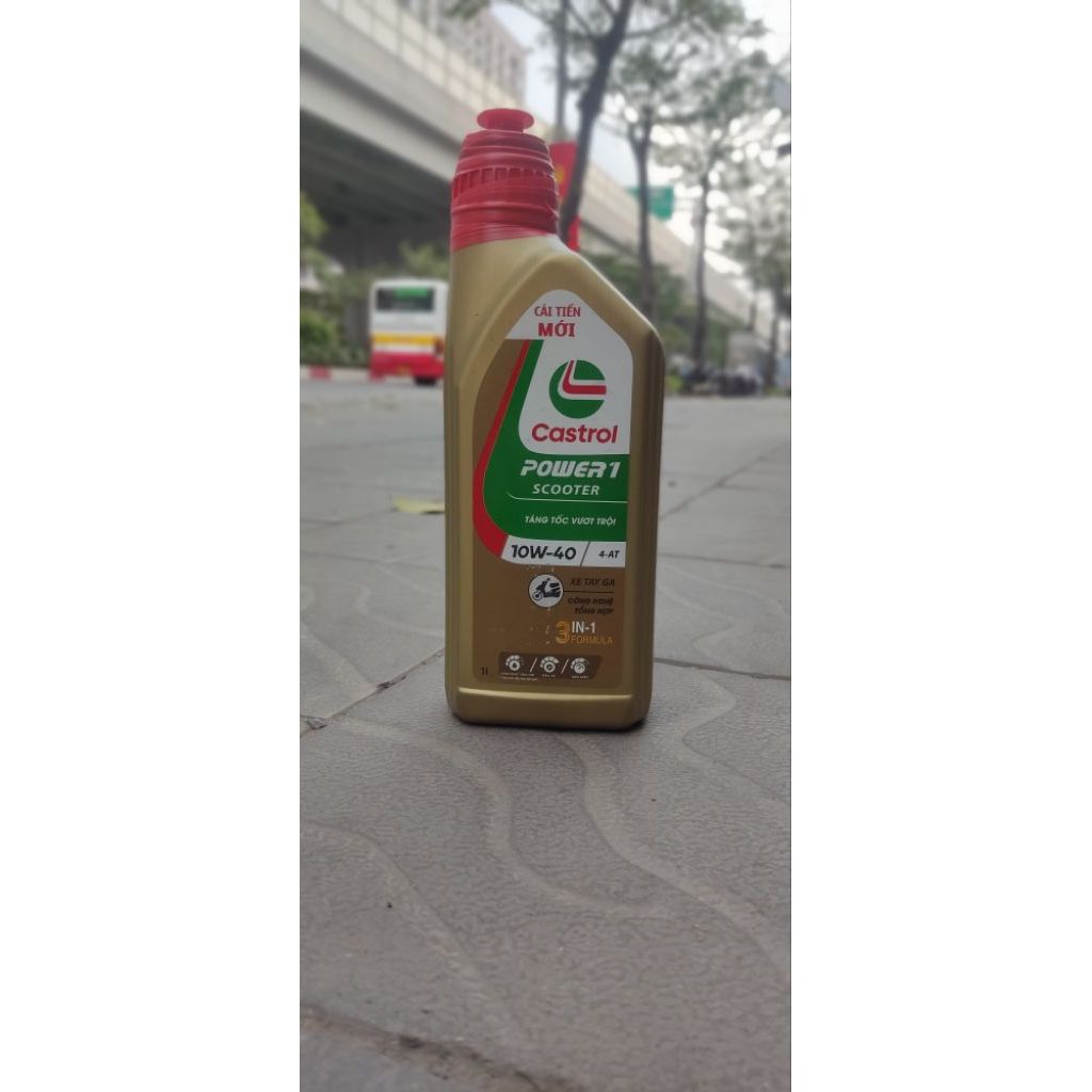 dầu nhớt xe máy tay ga castrol power 1 10w-40 loại 1000ml