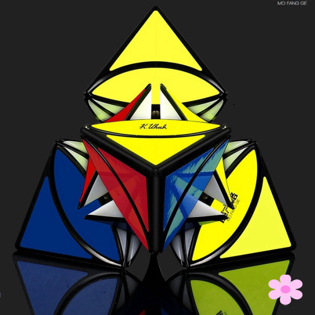 Rubik Biến Thể Tam Giác Tròn Tam Giác Qiyi YJ Petal Pyraminx Yulong Rubik Biến Thể Tam Giác Pyraminx