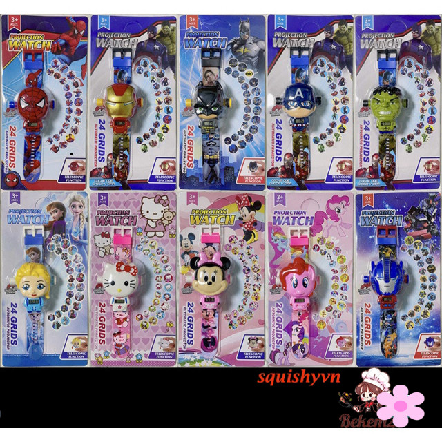 Đồng hồ chiếu hình hoạt hình Marshall Paw Patrol