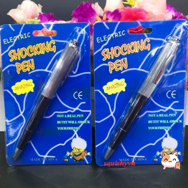 [TROLL CỰC VUI] Bút giật điện đồ chơi troll bạn bè,người lạ cực vui nhộn Bút Shock Kẹo cao su giật