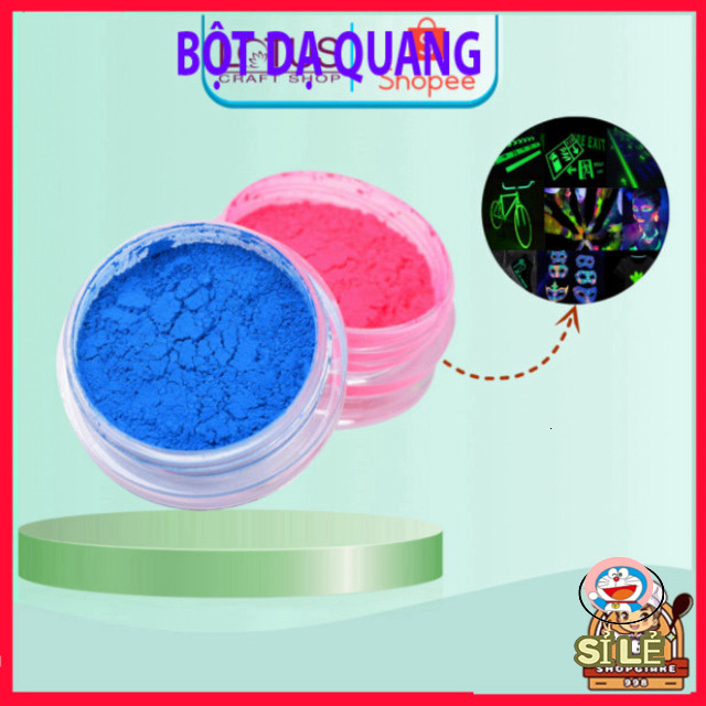 Bột Dạ Quang thắp sáng nhiều màu sắc  - LOTUS CRAFT SHOP phát sáng cực mạnh