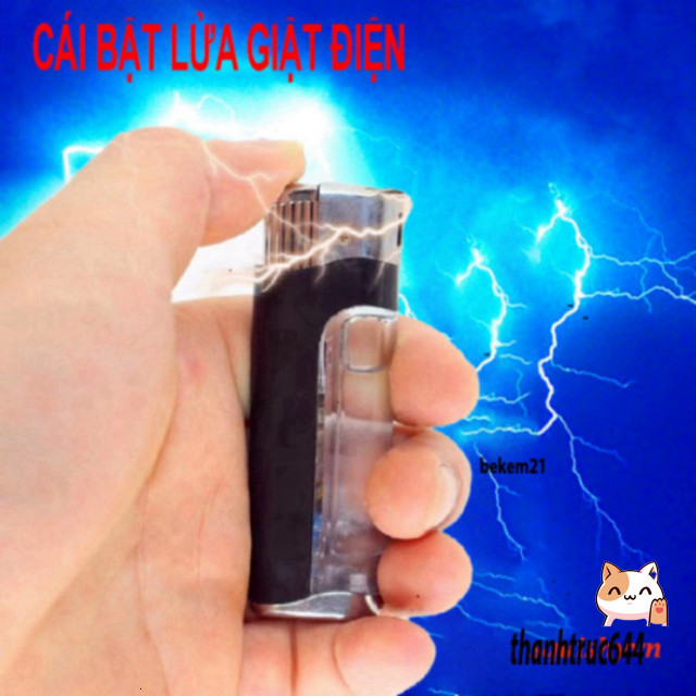[TROLL CỰC MẠNH] Chiếc bật lửaa giật điện bút điện giật bút shock kẹo cao su đặc đặc giật điện cái l