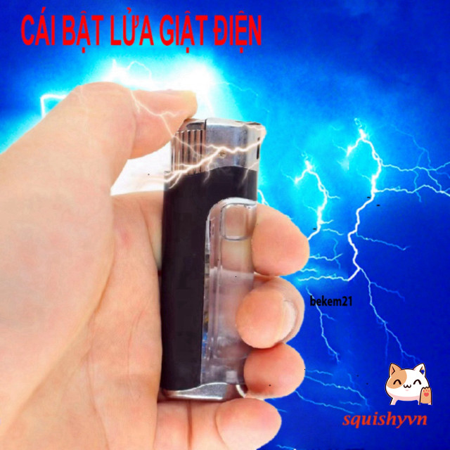[TROLL CỰC MẠNH] Chiếc bật lửaa giật điện bút điện giật bút shock kẹo cao su đặc giật điện cái hợp t