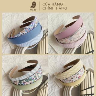 Set 3 Băng Đô Mấn Cài Tóc NHÀ CÚ Hồng Xanh Vàng Phong Cách Vintage Chụp Hình Tết 6146