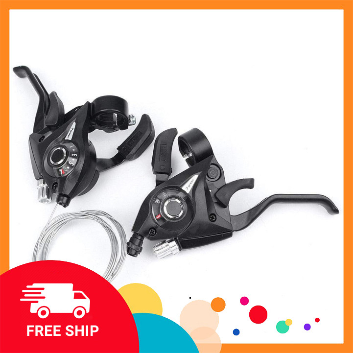 tay đề tay phanh xe đạp SHIMANO bấm 3x7, 3x8  Speed