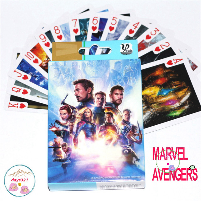 [AVENGERS] Bài tây anime marvel siêu anh hùng ironman batman spiderman hulk 54 lá khác nhau