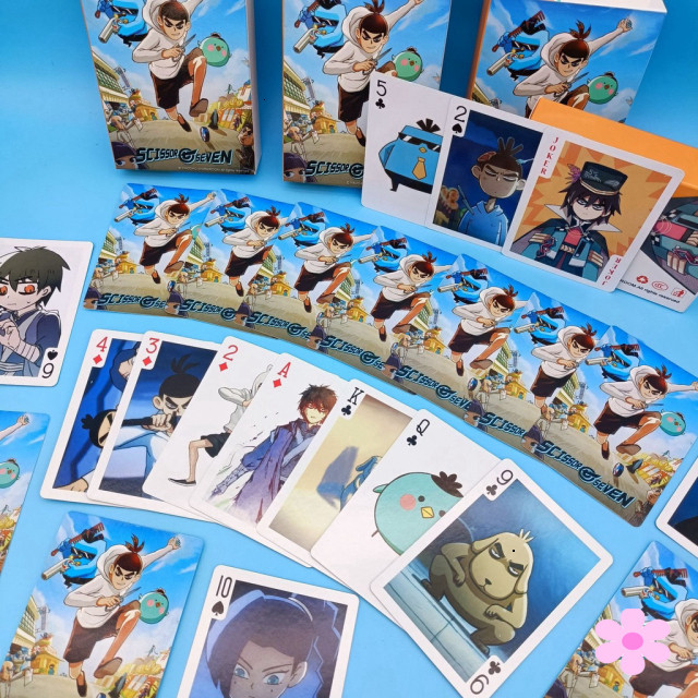 Bộ bài anime Scissor Seven - Sát Thủ Lưỡi Kéo, 54 lá manga tuyệt đẹp