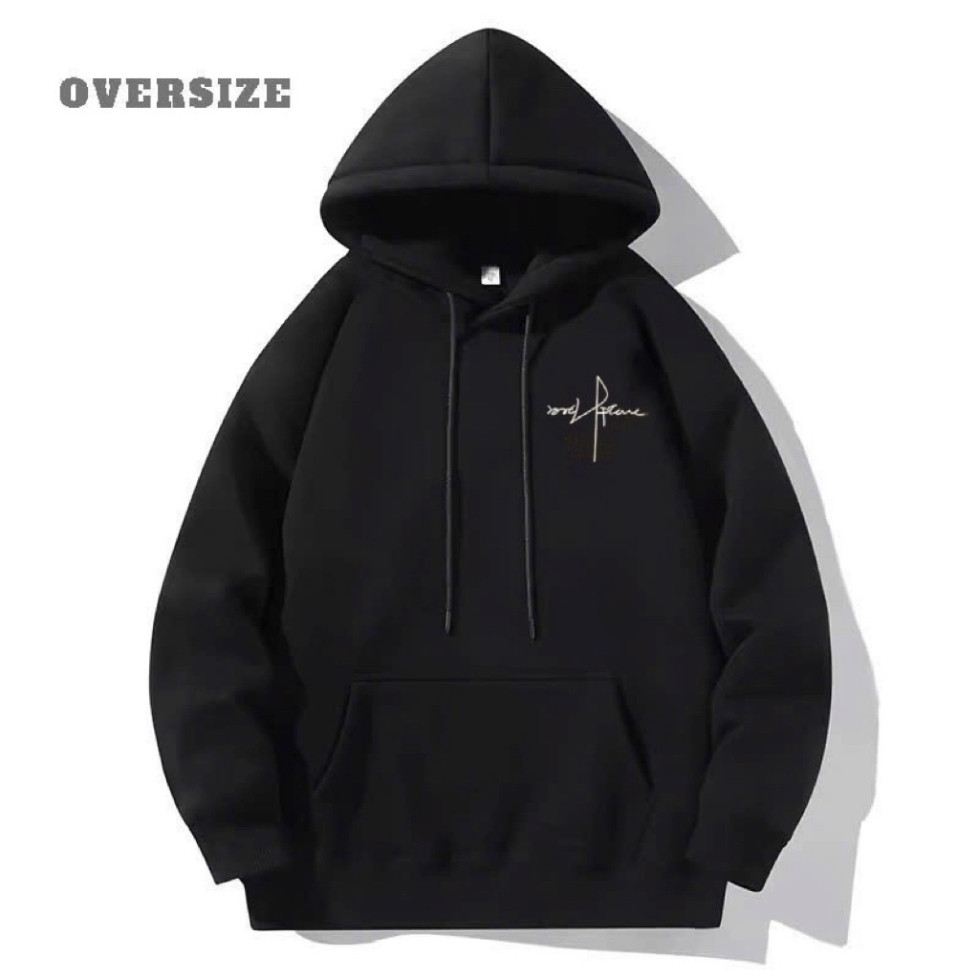 Áo HOODIE UNISEX NAM NỮ LOGO CHỮ CÓ BIGSIZE