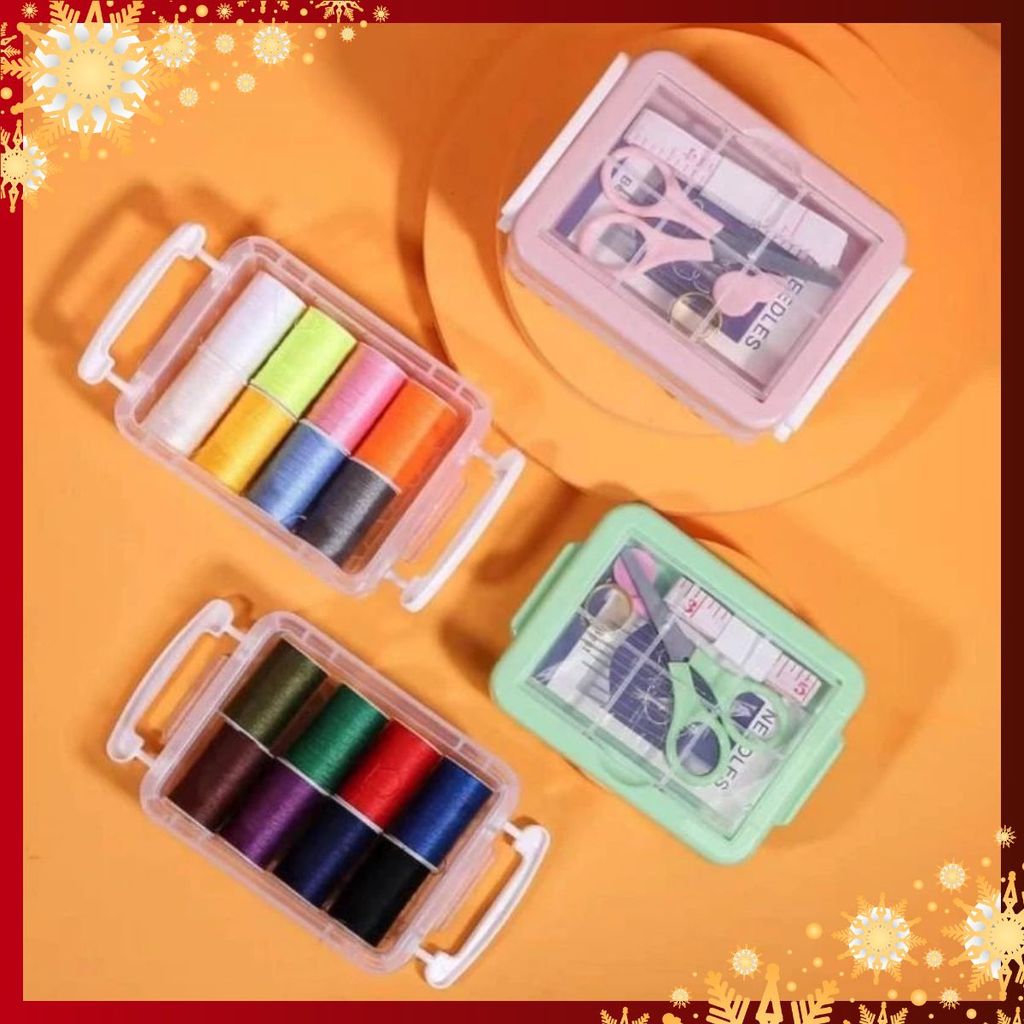 Hộp Kim Chỉ Đa Năng - Hộp Kim Chỉ May Vá - Hộp Kim Chỉ 3 Tầng Tiện Dụng Nhỏ Gọn - BỘ KIM CHỈ MAY VÁ