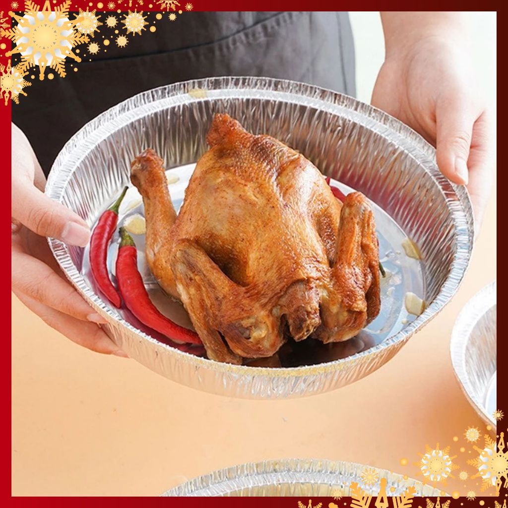 [COMBO 10] KHAY GIẤY BẠC LÓT NỒI CHIÊN KHÔNG DẦU - khuôn giấy bạc- giấy bạc nướng