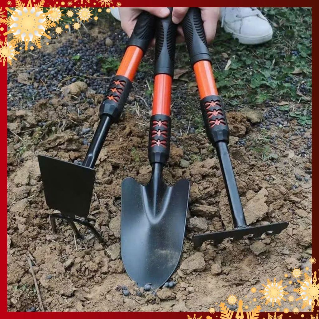 Dụng Cụ Làm Vườn 4 Món Chống Trơn - Bộ Dụng Cụ Làm Vườn Cao Cấp Đa Năng - SET DỤNG CỤ LÀM VƯỜN 4 MÓN
