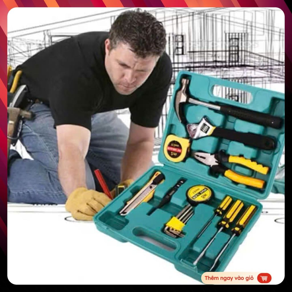 BỘ DỤNG CỤ SỬA CHỮA 16 CHI TIẾT - bộ dụng cụ sửa chữa đa năng 16 món - MA:34