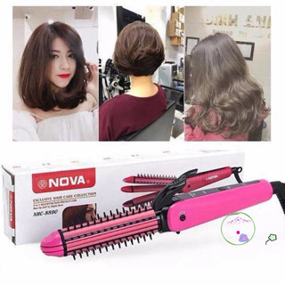 Nova 8890: Thiết Bị Uốn Duỗi Tóc Đa Năng 3 Trong 1
