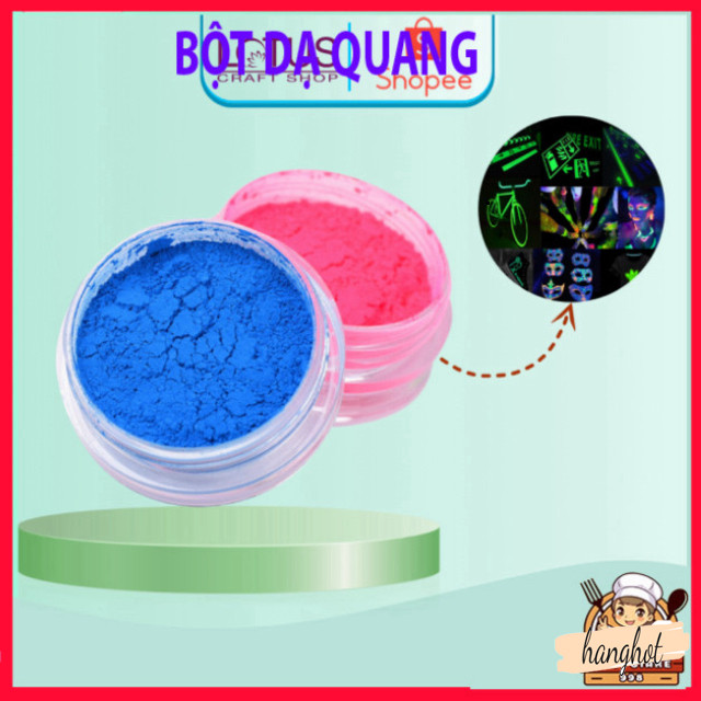 "Bột Phát Sáng Đa Sắc - LOTUS CRAFT SHOP với Hiệu Ứng Dạ Quang"