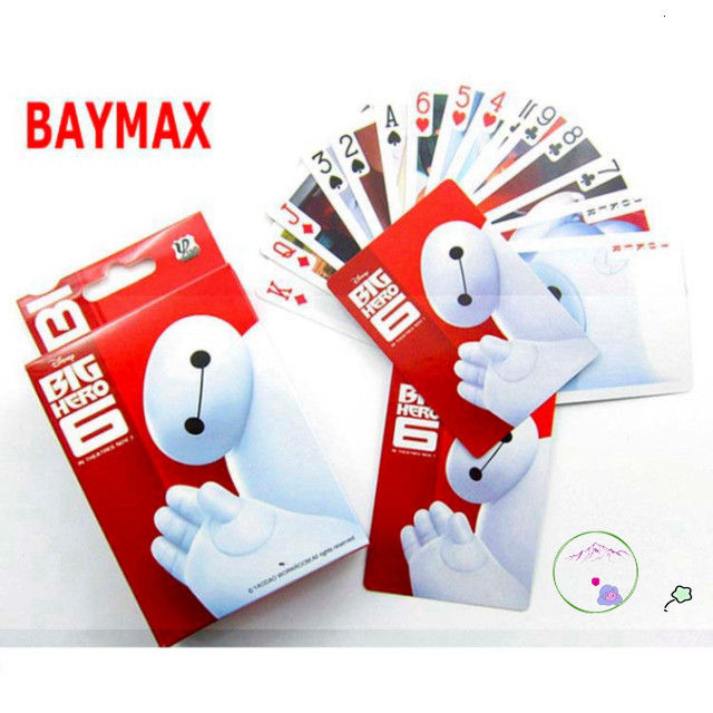 Bộ bài Tây Anime BAYMAX dễ thương - Hộp đựng 54 lá từ Big Hero 6