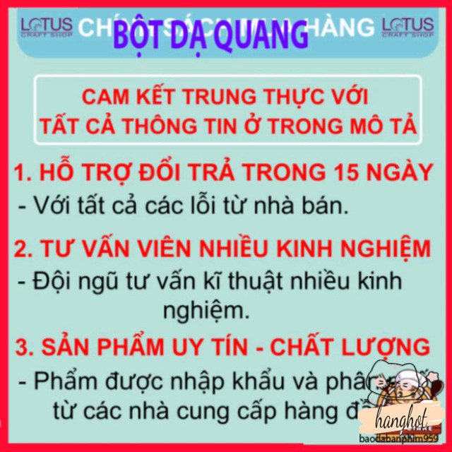 "Bột Phát Sáng Đặc Biệt Nhiều Màu - LOTUS CRAFT SHOP, Tỏa Sáng Tuyệt Diệu"