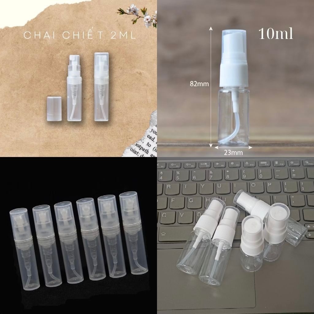 Chai xịt phun sương chiết nước hoa, mỹ phẩm, xịt nước cho mí lưới