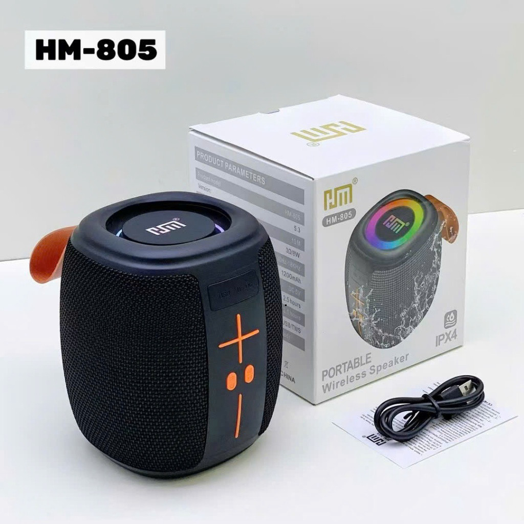 Loa bluetooth HM-805 Không Dây Công Suất Khủng Âm Hay Bass Căng Âm Thanh Siêu Trầm Chống nước