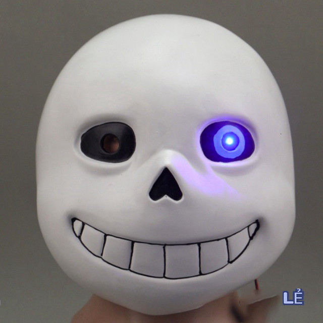 Mặt Nạ Cá Hiện Đại Sans - Biểu Tượng Hack Game Undertale, Đầu Mắt Xanh