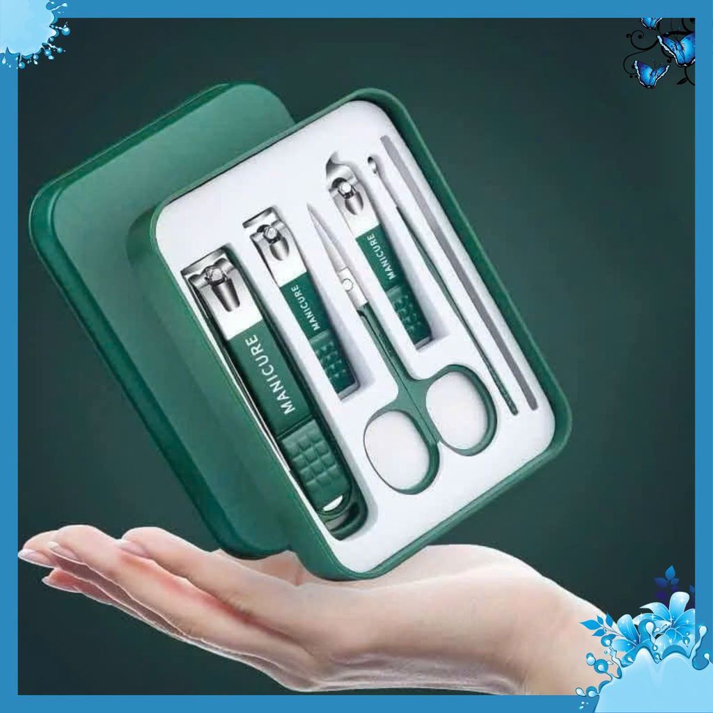 Dụng Cụ Bấm Móng Kèm Hộp Đựng- Bộ Cắt Bấm Dũa Móng Tay Móng Chân - BỘ BẤM MÓNG 6 MÓN - MÃ: CAT MONG 