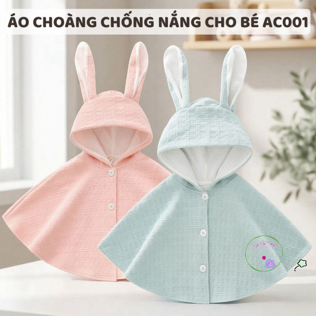 Áo choàng chống nắng tai thỏ Hinata AC001 - Bảo vệ tuyệt đối trước ánh nắng