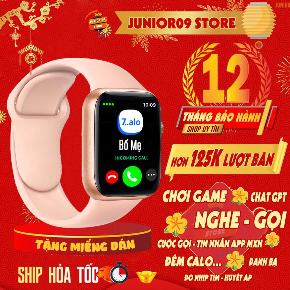 Đồng hồ thông minh JUNIOR09 WATCH 9, Smartwatch Nghe gọi, Tin nhắn App - MXH, Chơi game, GPT AI, Đo 
