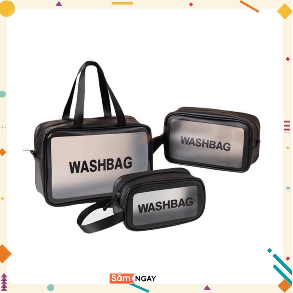 Sét 3 Túi Đựng Mỹ Phẩm WASHBAG Du Lịch Siêu Bền , TÚI WASHBAG