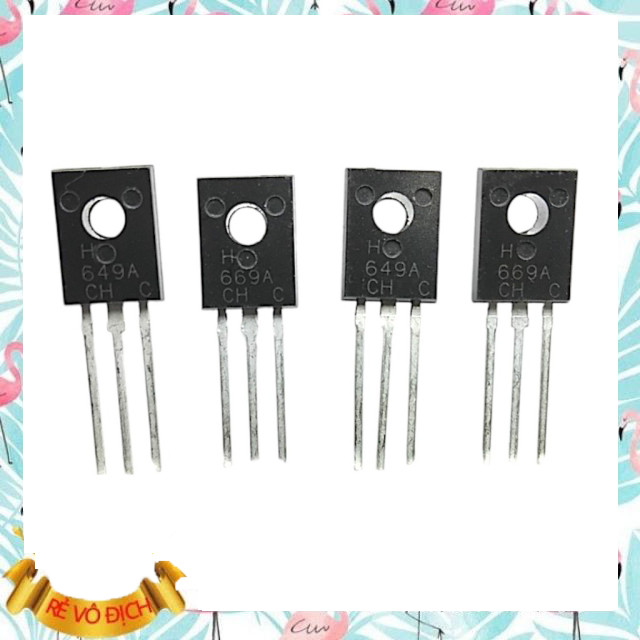 Combo 5 Cặp Sò Công Suất H649 – H669 Chân Cắm TO-220 –Sò Thúc – Mặt Bóng Loại Tốt