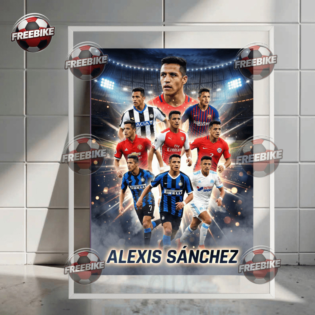 ALEXIS SÁNCHEZ BẰNG KÍNH PHA LÊ CAO CẤP