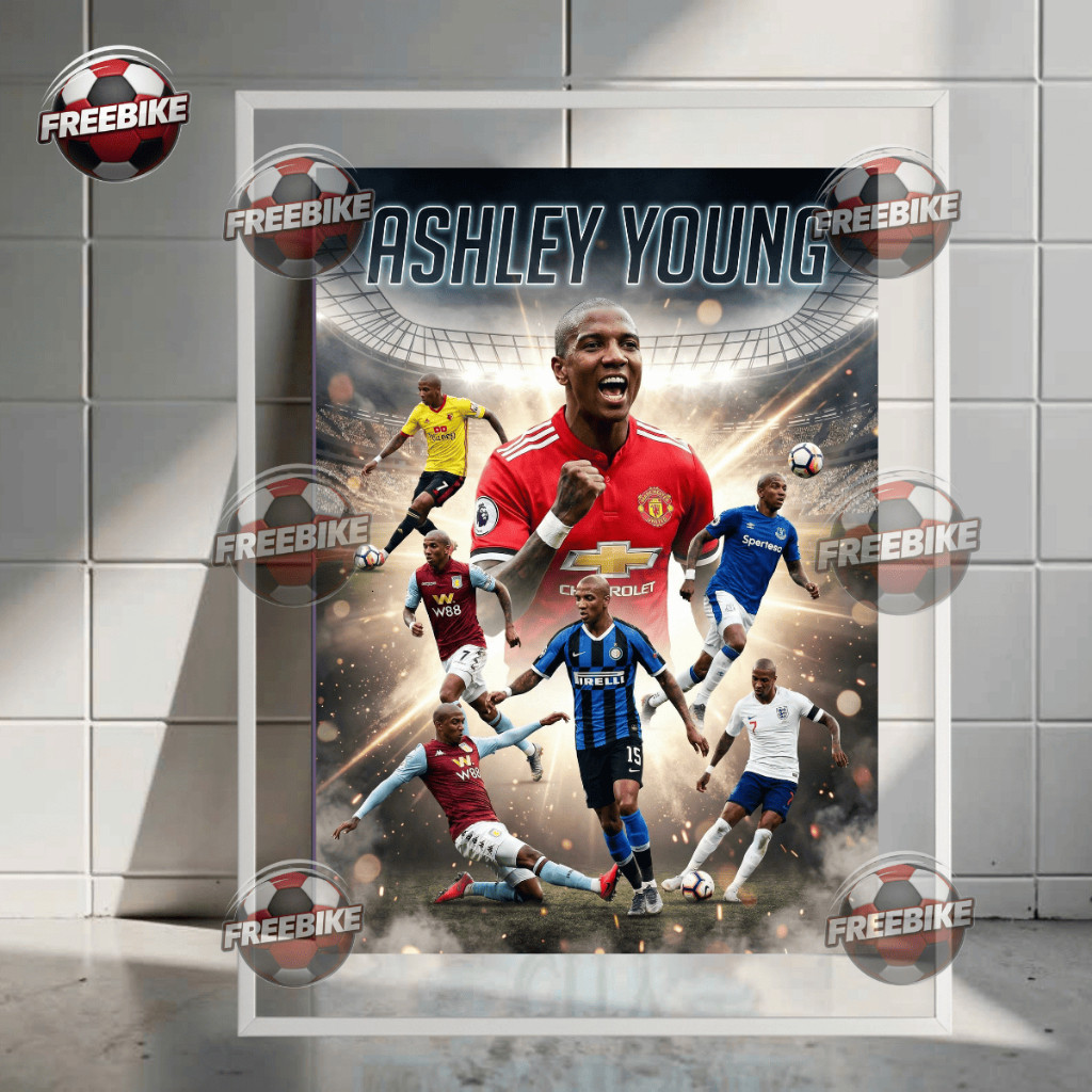 POSTER ASHLEY YOUNG KHUNG BẰNG KÍNH PHA LÊ CAO CẤP