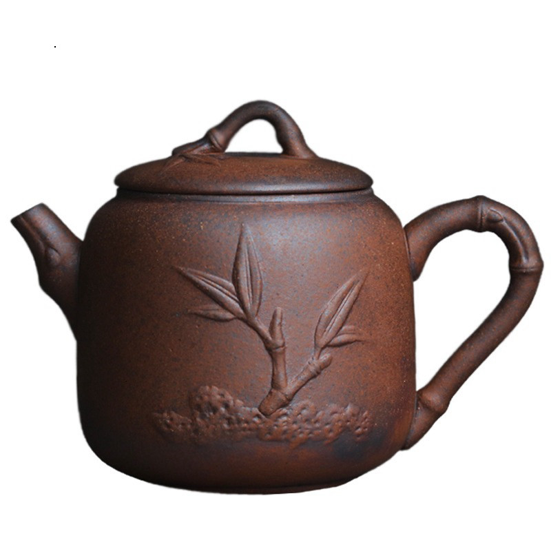 Ấm trà gốm nung củi Bào Tôn Trúc Năng 260ml