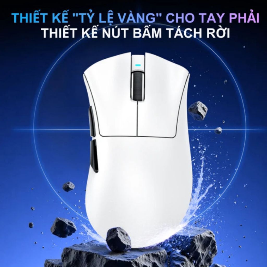 CHUỘT ATTACK SHARK V3 PRO MULTI MODES WHITE (PAW3311/65G) | BigBuy360 - bigbuy360.vn