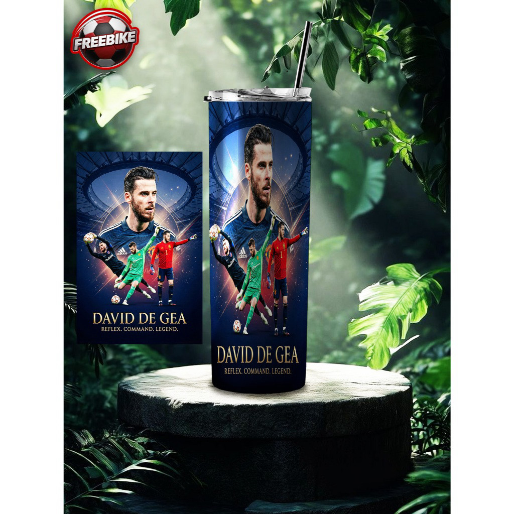 LY GIỮ NHIỆT QUÀ TẶNG HÀNG CAO CẤP BẰNG THÉP KO RỈ IN HÌNH DAVID DEGEA MẪU 1