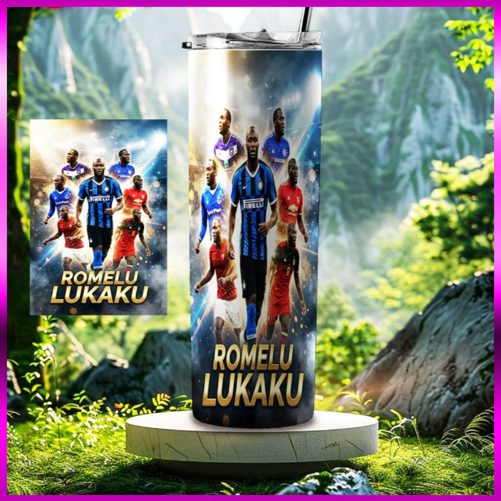 (SALE) LY GIỮ NHIỆT CAO CẤP IN HÌNH ROMELU LUKAKU