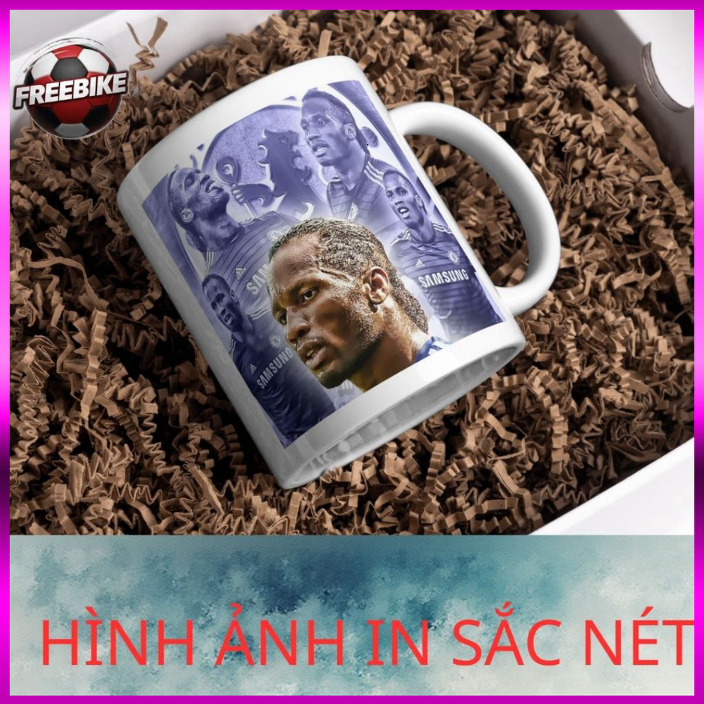 (SALE) LY SỨ IN CAO CẤP HÌNH DIDIER DROGBA