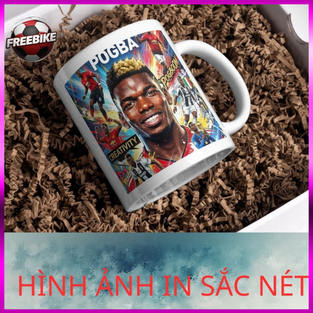 (SALE) LY SỨ IN CAO CẤP HÌNH PAUL POGBA MẪU 1