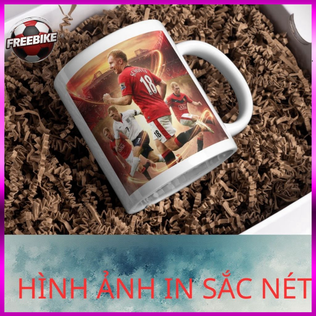 (SALE) LY SỨ IN CAO CẤP HÌNH PAUL SCHOLES MẪU 1