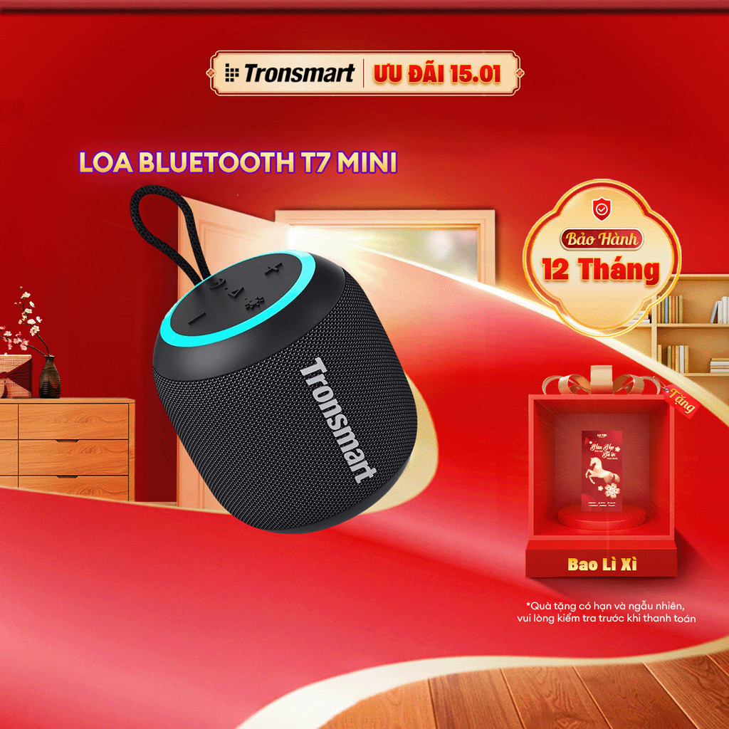 Loa Bluetooth Tronsmart T7 Mini/ T8 Mini 5.3 | Công suất 15W | 18h chơi nhạc | Hỗ trợ thẻ nhớ | Bảo 
