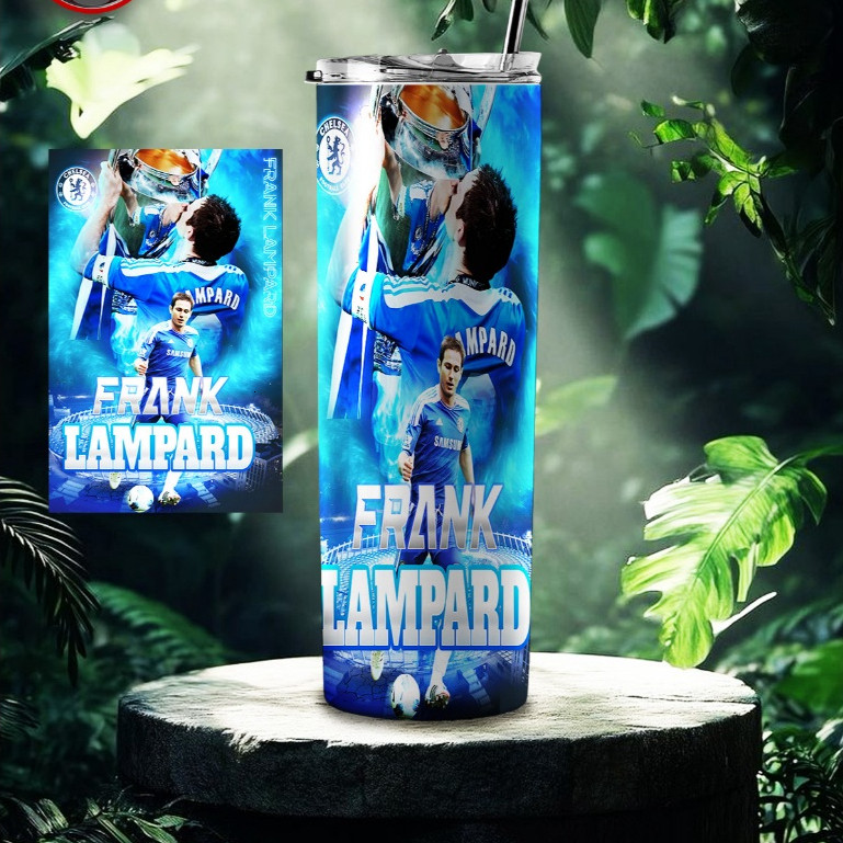 LY GIỮ NHIỆT QUÀ TẶNG HÀNG CAO CẤP BẰNG THÉP KO RỈ IN HÌNH FRANK LAMPARD MẪU 2