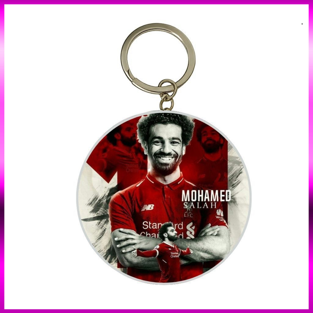 (SALE) MÓC KHÓA THIẾC IN HÌNH MOHAMMED SALAH MẪU 1