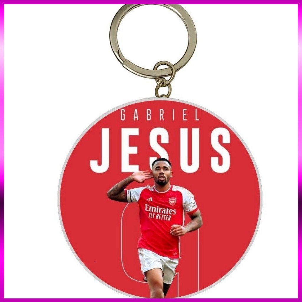 (SALE) MÓC KHÓA THIẾC IN HÌNH GABRIEL JESUS MẪU 1