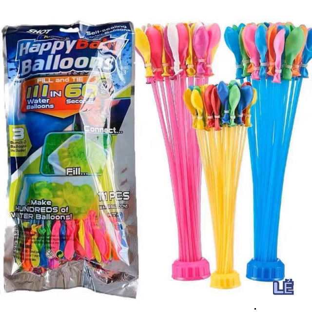 Bộ 111 Bóng Nước Lắp Sẵn, Thoải Mái Vui Chơi Với Bóng Bay Nước Chùm